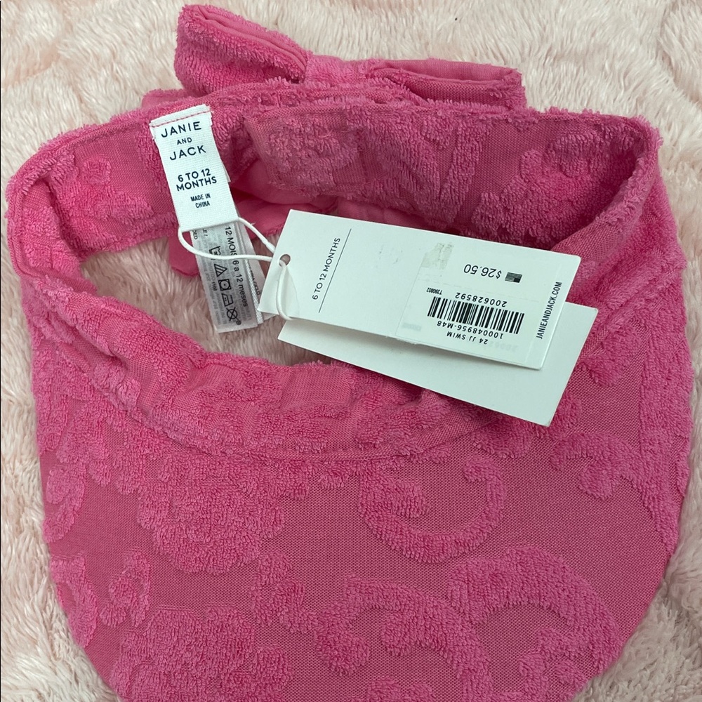 Janie and Jack Pink Kids Hat